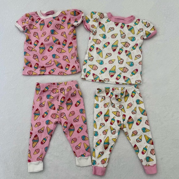 Sweet and Soft Paris Other - Sweet and Soft Paris Ice Cream Pajamas Size 6-12 Months